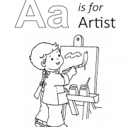 Artist Coloring Pages