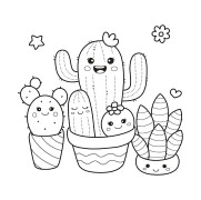 Cactus Flower Coloring Pages