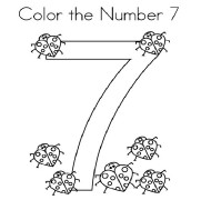 Number 7 Coloring Pages