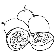Passion-fruit Coloring Pages