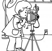 Photographer Coloring Pages